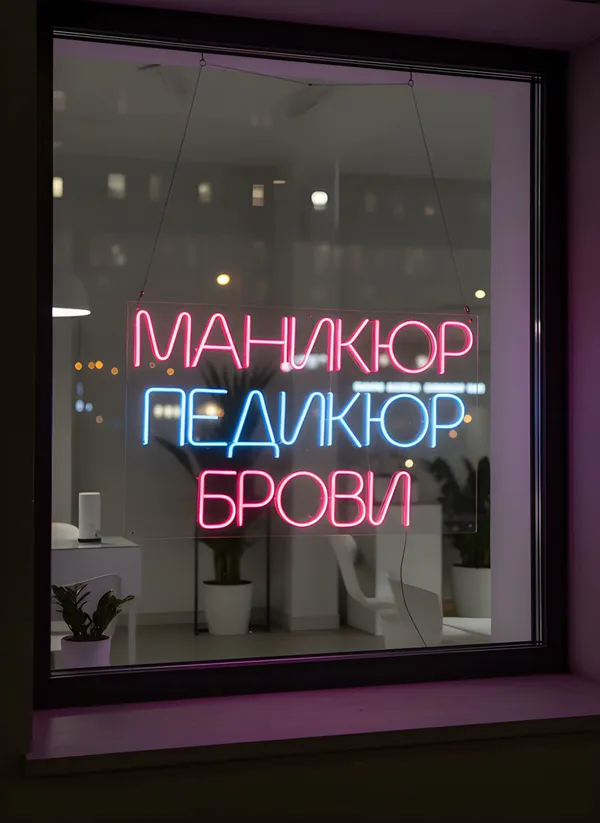 Неоновая вывеска пример 8